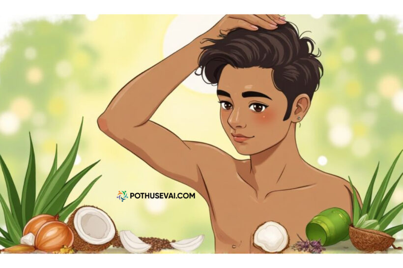 Mun nettriyil mudi valara iyarkai vagai | Natural hair growth remedies Tamil | முன்னெற்றியில் முடி வளர இயற்கை முறைகள் படம்