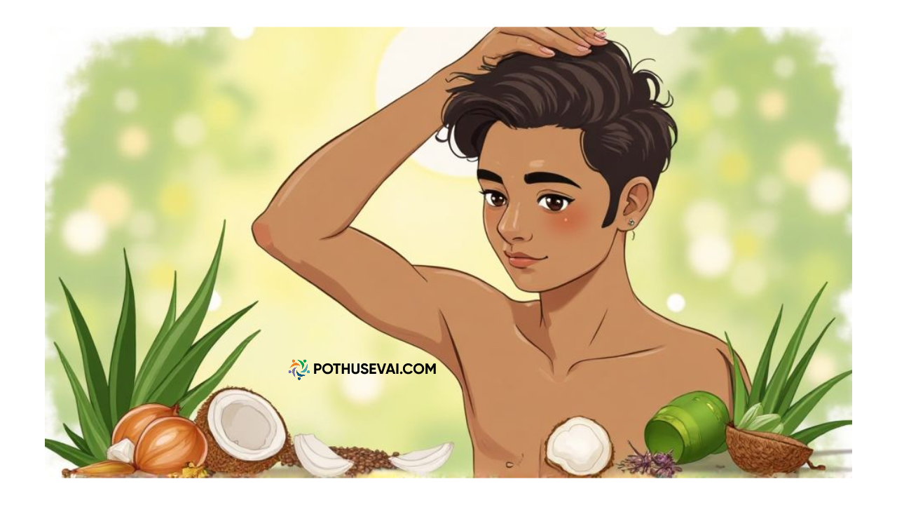 Mun nettriyil mudi valara iyarkai vagai | Natural hair growth remedies Tamil | முன்னெற்றியில் முடி வளர இயற்கை முறைகள் படம்